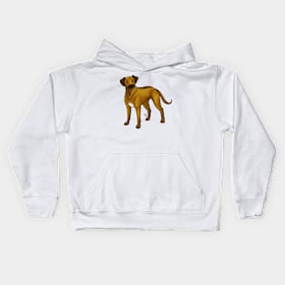 Dog - Rhodesian Ridgeback - Dark Face Kids Hoodie